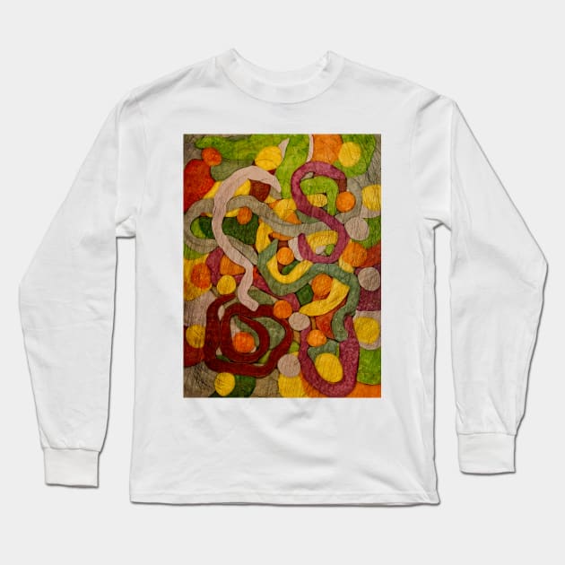 Squiggle Dot Morphology Long Sleeve T-Shirt by becky-titus